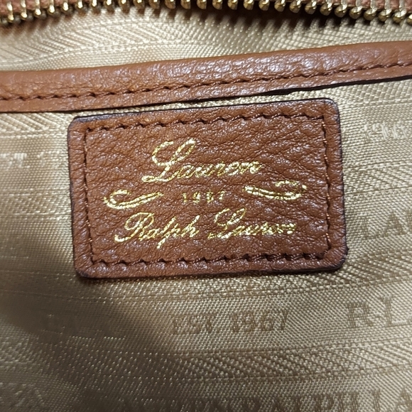 Lauren Rauren crossbody bag brown leather looks great - Picture 3 of 14